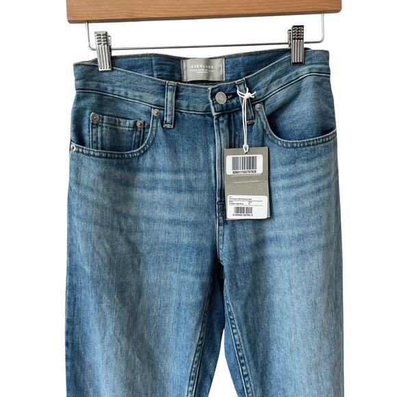 Everlane The Super-Soft Relaxed Straight Leg Jean in Vintage Light Blue 24 NWT - Picture 9 of 14